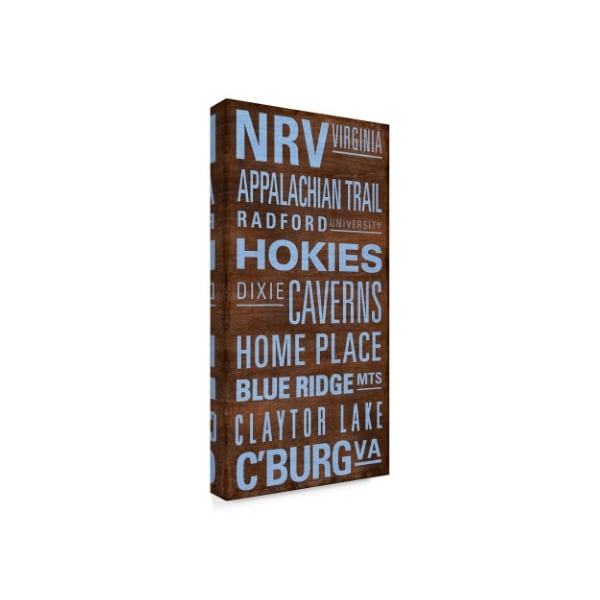 Art Licensing Studio 'Nrv Text' Canvas Art,16x32